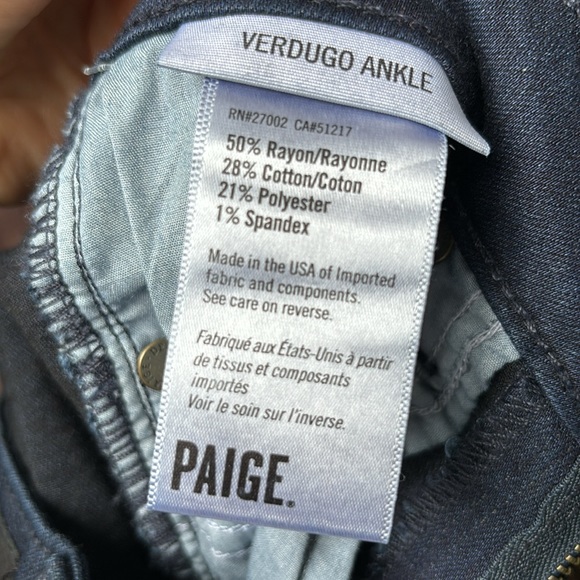 Paige jeans - Size 25 - Verdugo Ankle Kanika - Picture 5 of 5